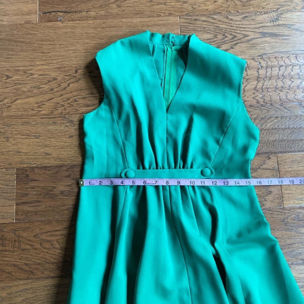 Vintage Handmade Green Maxi Dress - Picture 9 of 11